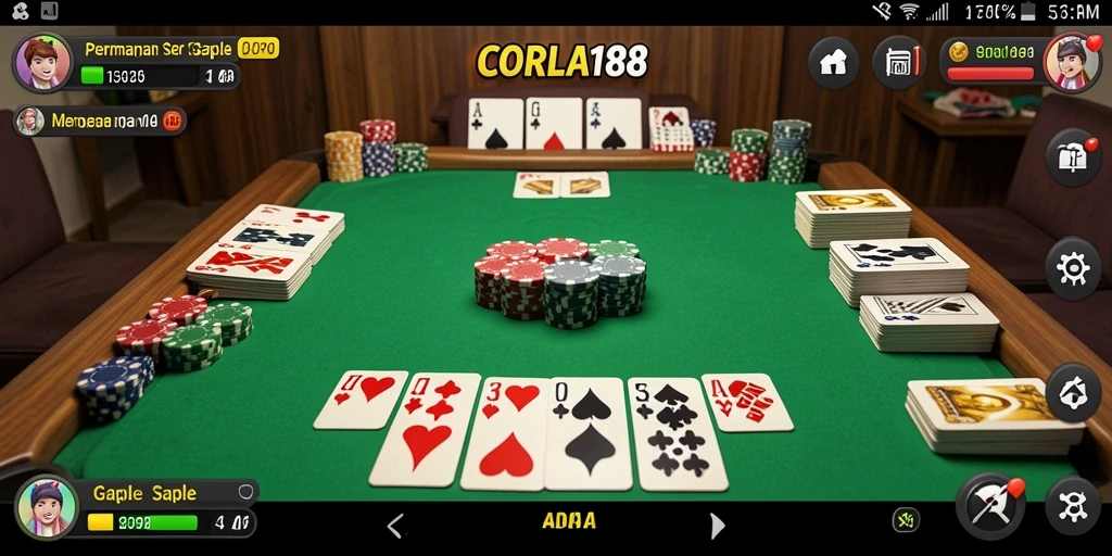 Gameplay Gaple seru dan interaktif di CORLA188.