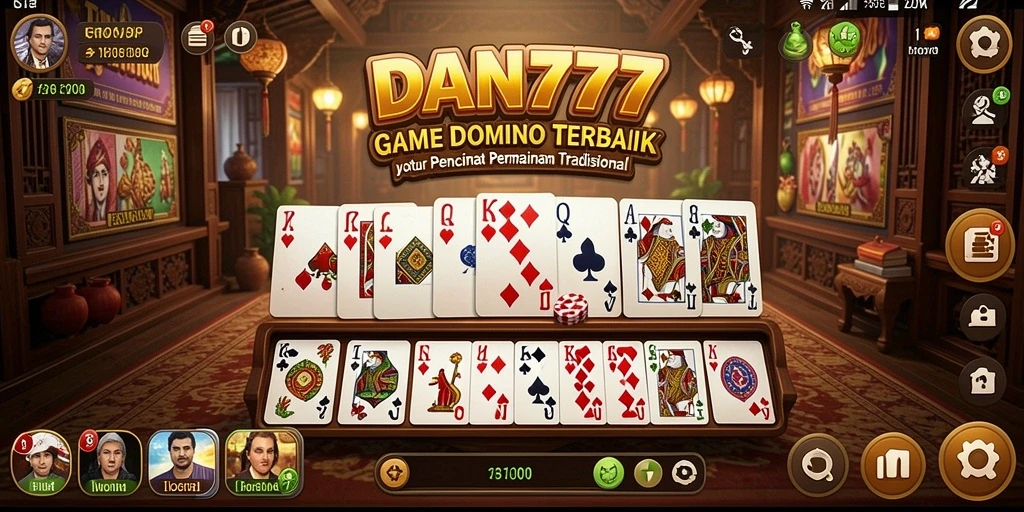 Screenshot menampilkan gameplay seru Domino di DAN777.