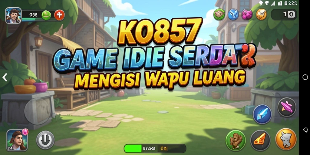 Screenshot gameplay utama KO857 yang menunjukkan aksi Idle yang menarik.