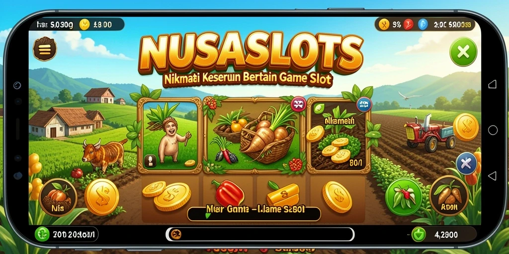 Tangkap momen seru bertani di NUSASLOTS dengan gameplay menarik.