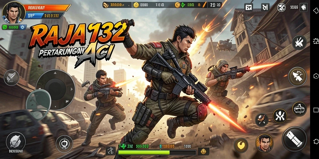 Gameplay RAJA132 yang penuh aksi dan tantangan seru.