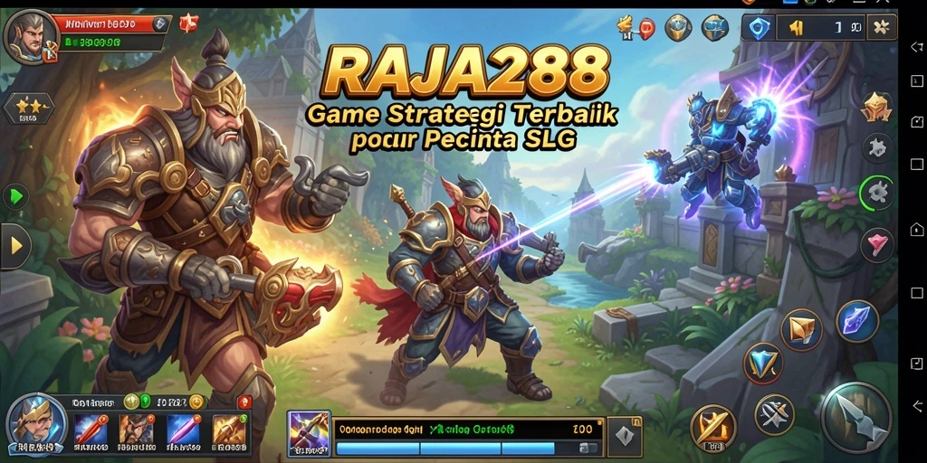 Tampilan gameplay menegangkan dan penuh strategi di RAJA288.