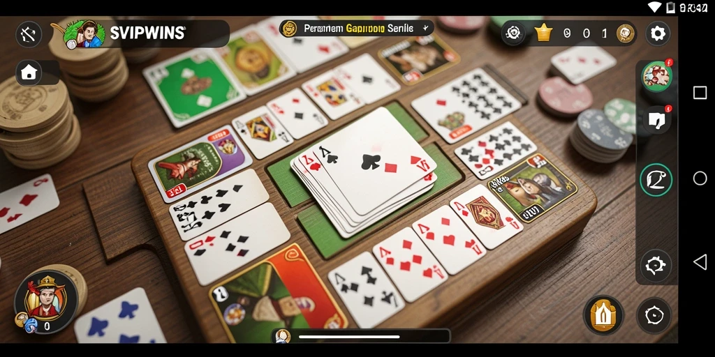 Tampilan menarik dari gameplay Gaple SVIPWINS.